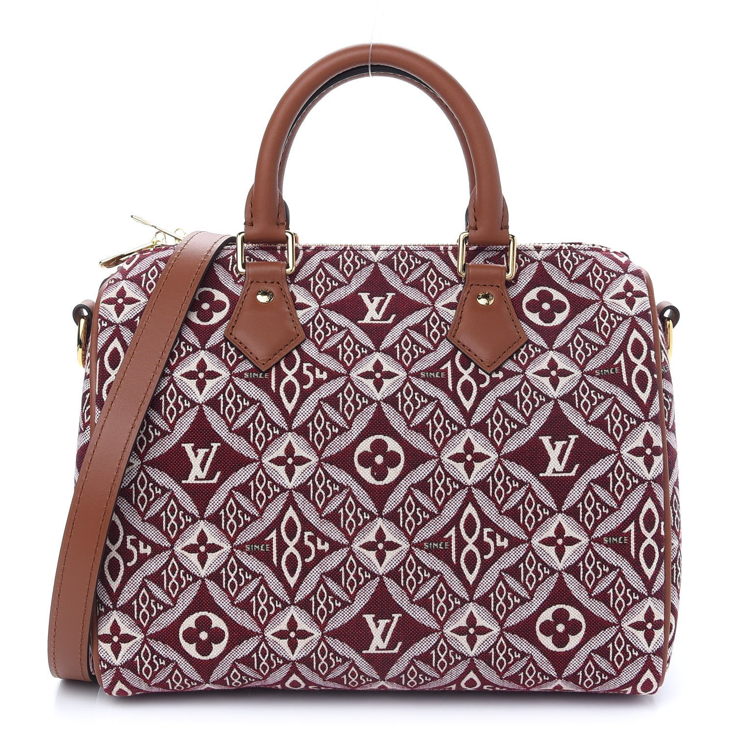 Louis Vuitton Jacquard Since 1854 Speedy Bandouliere 25 Bordeaux 1 of 9