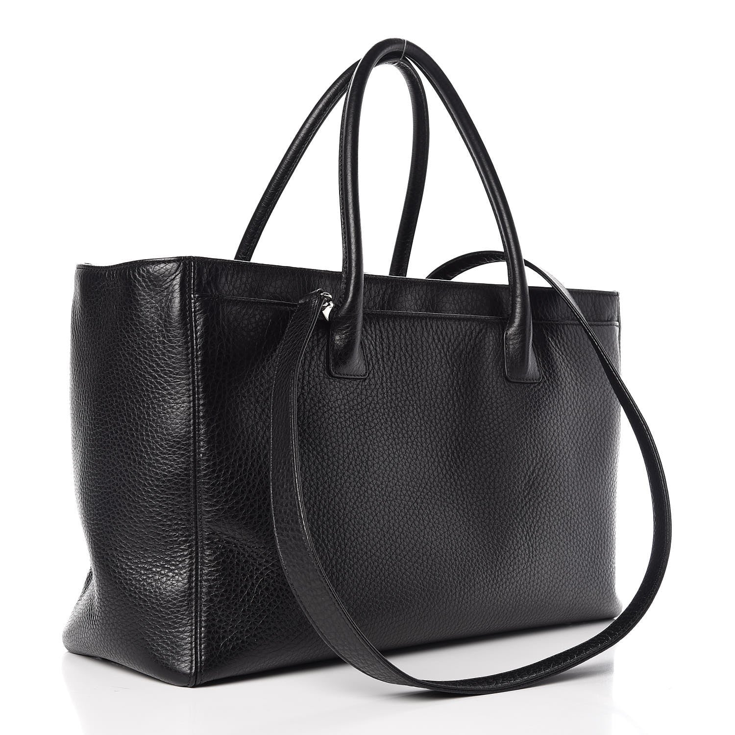 Chanel Calfskin Cerf Shopper Tote Black 4 of 11