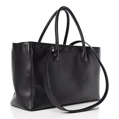 Chanel Calfskin Cerf Shopper Tote Black 4 of 11