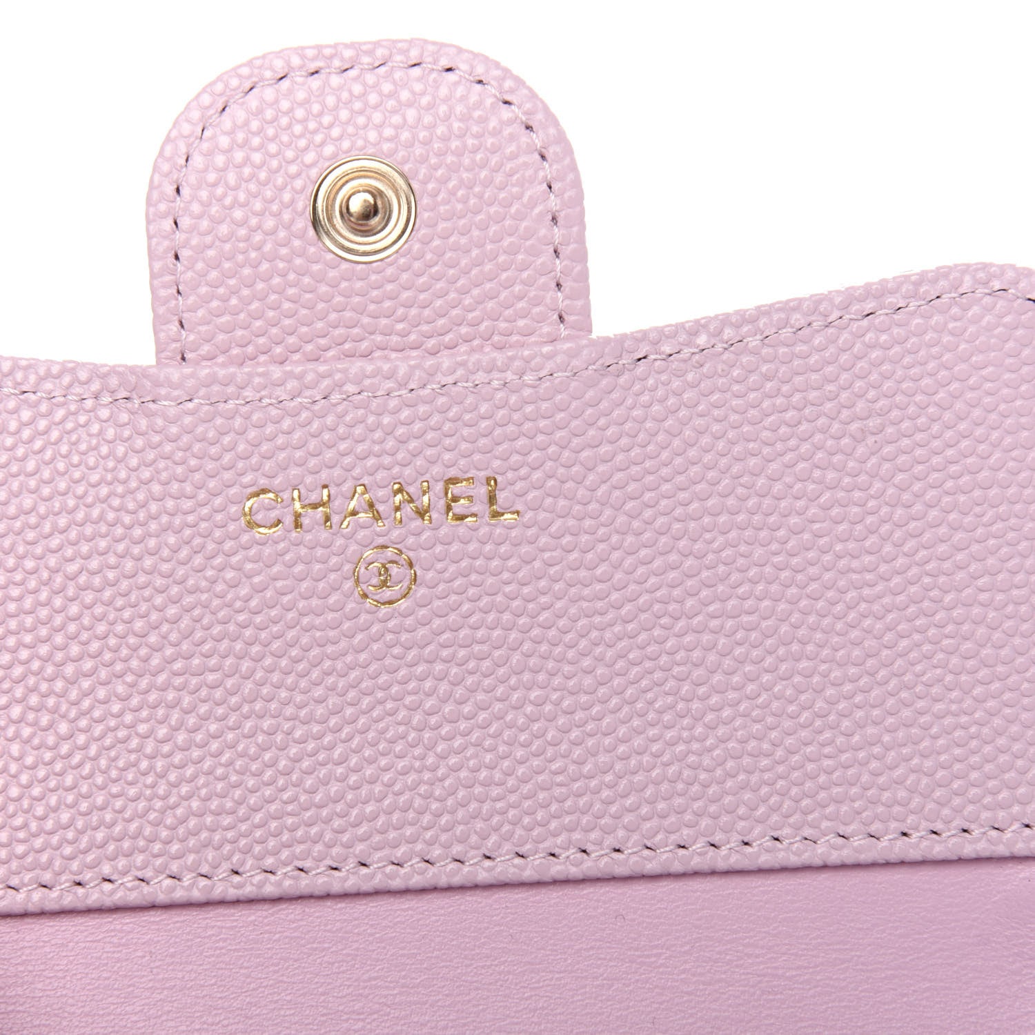 Chanel Caviar Quilted Compact Flap Wallet Light Pink 6 of 9