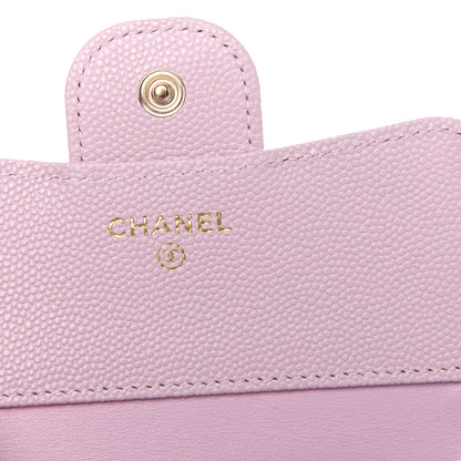 Chanel Caviar Quilted Compact Flap Wallet Light Pink 6 of 9
