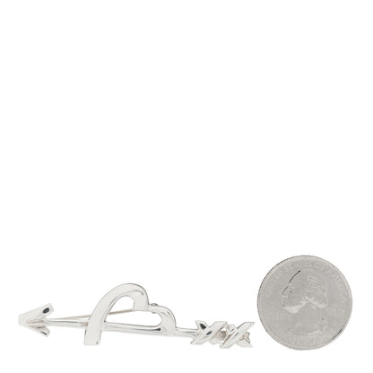 Tiffany Sterling Silver Paloma's Heart and Arrow Brooch Pin 3 of 4