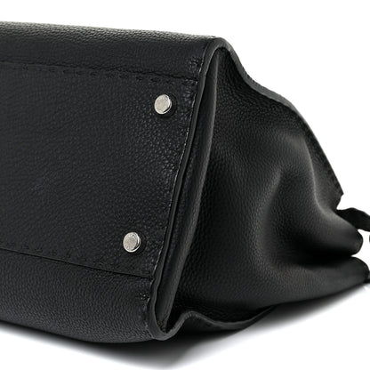 Fendi Cuoio Romano Selleria Bi-Color Large Peekaboo Iconic Satchel Black Mou 10 of 34