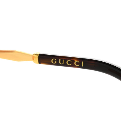 Gucci Metal Round Frame GG0595S Sunglasses Gold Black 5 of 7