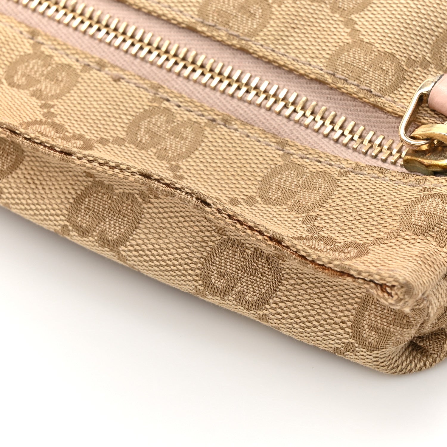 Gucci GG Monogram Web Double Pocket Belt Bag Pink 16 of 16