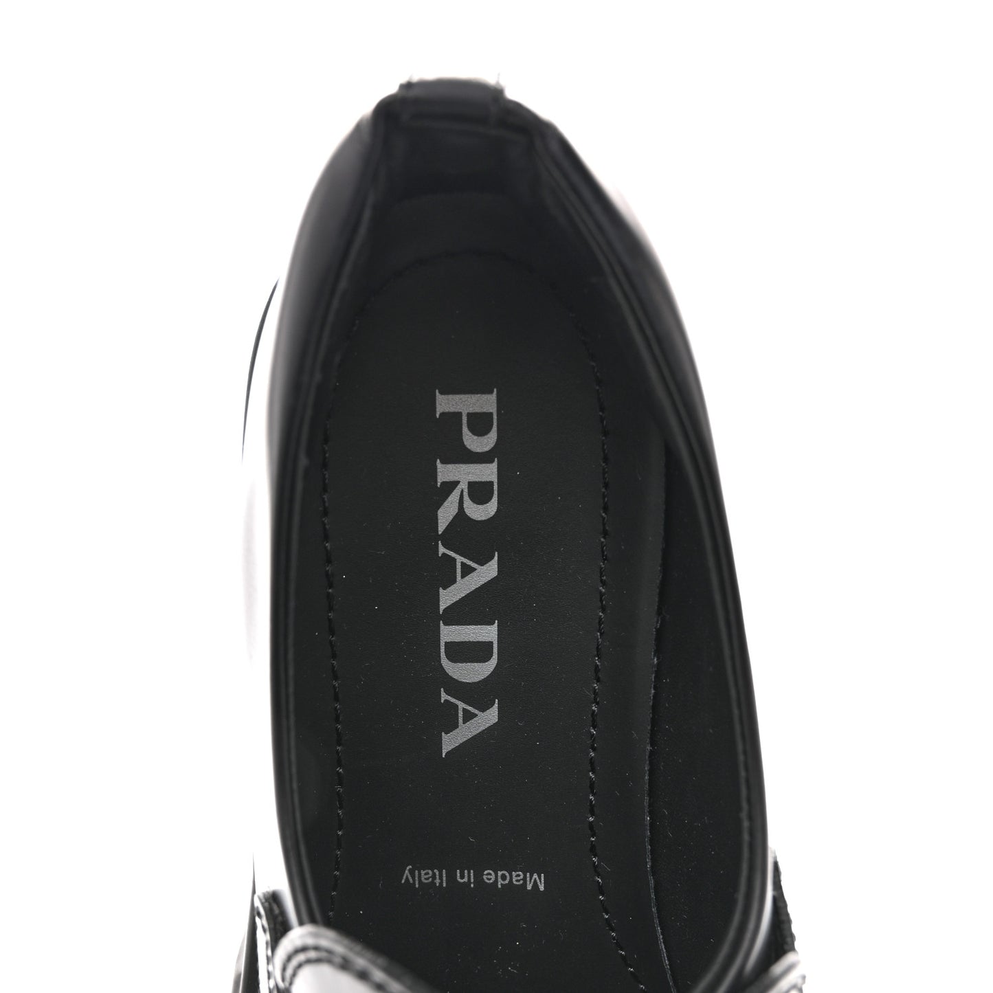 Spazzolato Rois Metal Triangle Logo Monolith 55mm Loafers 38.5 Black 37.5 Black