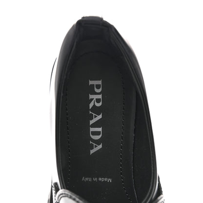 Prada Spazzolato Rois Metal Triangle Logo Monolith 55mm Loafers 38.5 Black 37.5 Black 7 of 11