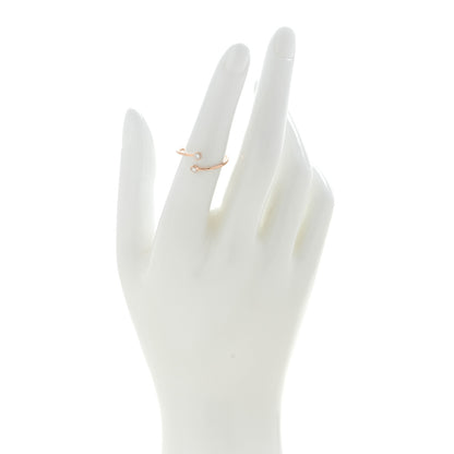 Tiffany 18K Rose Gold Diamond Elsa Peretti Hoop Ring 53 6.25 2 of 4