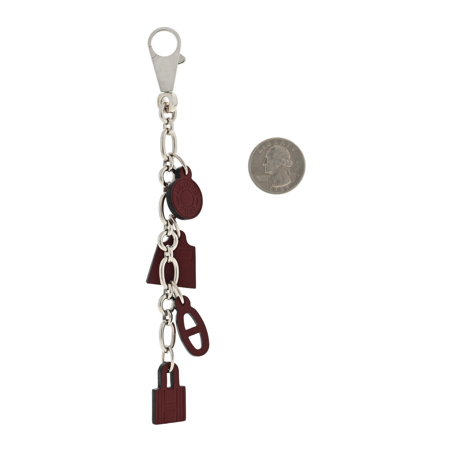 Barenia Breloque Olga Amulette Bag Charm Rouge H