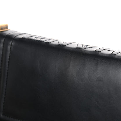 Chanel Glazed Calfskin Medium Boy Flap Black 16 of 16
