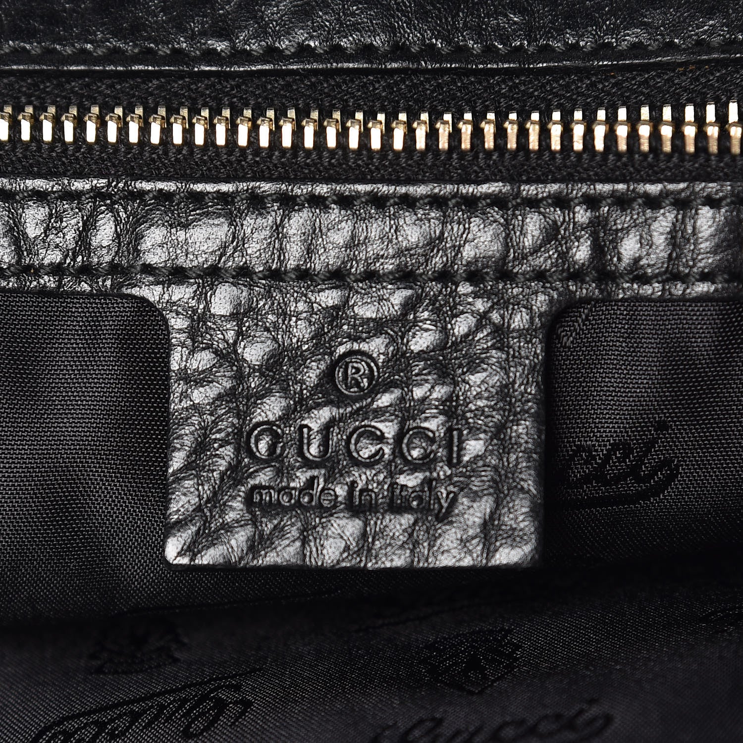 Gucci Calfskin Studded Medium Irina Tote Black 6 of 9