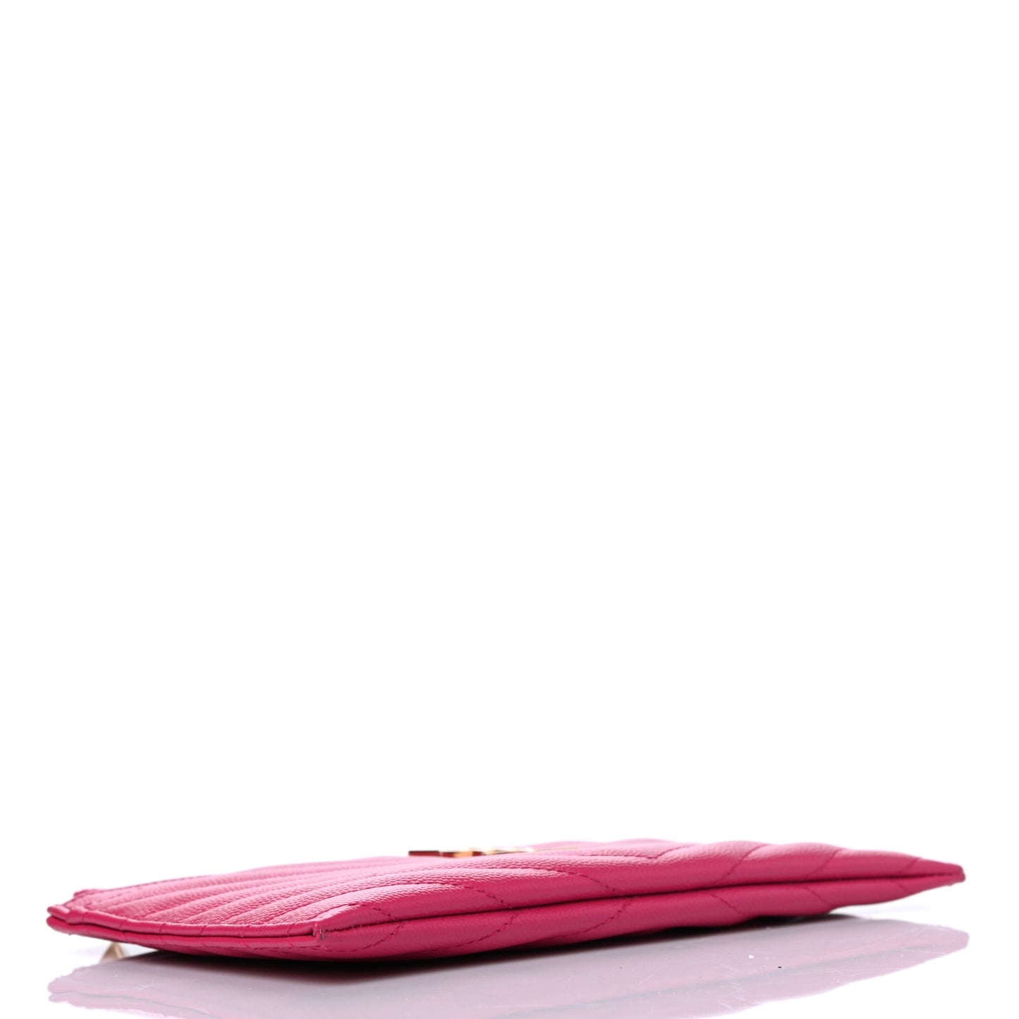 Grain De Poudre Chevron Monogram Bill Pouch Bright Pink