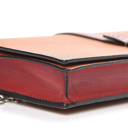 Loewe Grained Calfskin Chain Wallet Caramel Pecan 9 of 10