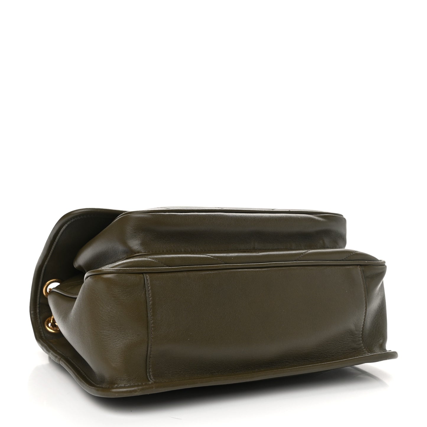 Lambskin Matelasse Monogram Medium Niki Chain Satchel Seaweed