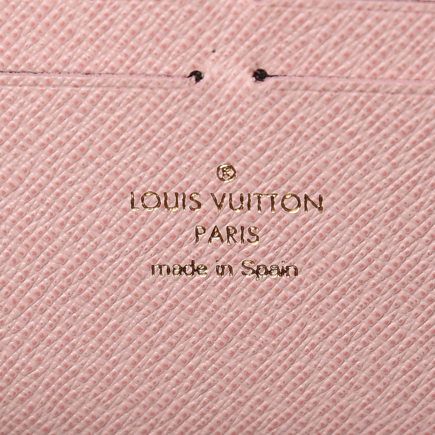 Damier Ebene Clemence Wallet Rose Ballerine