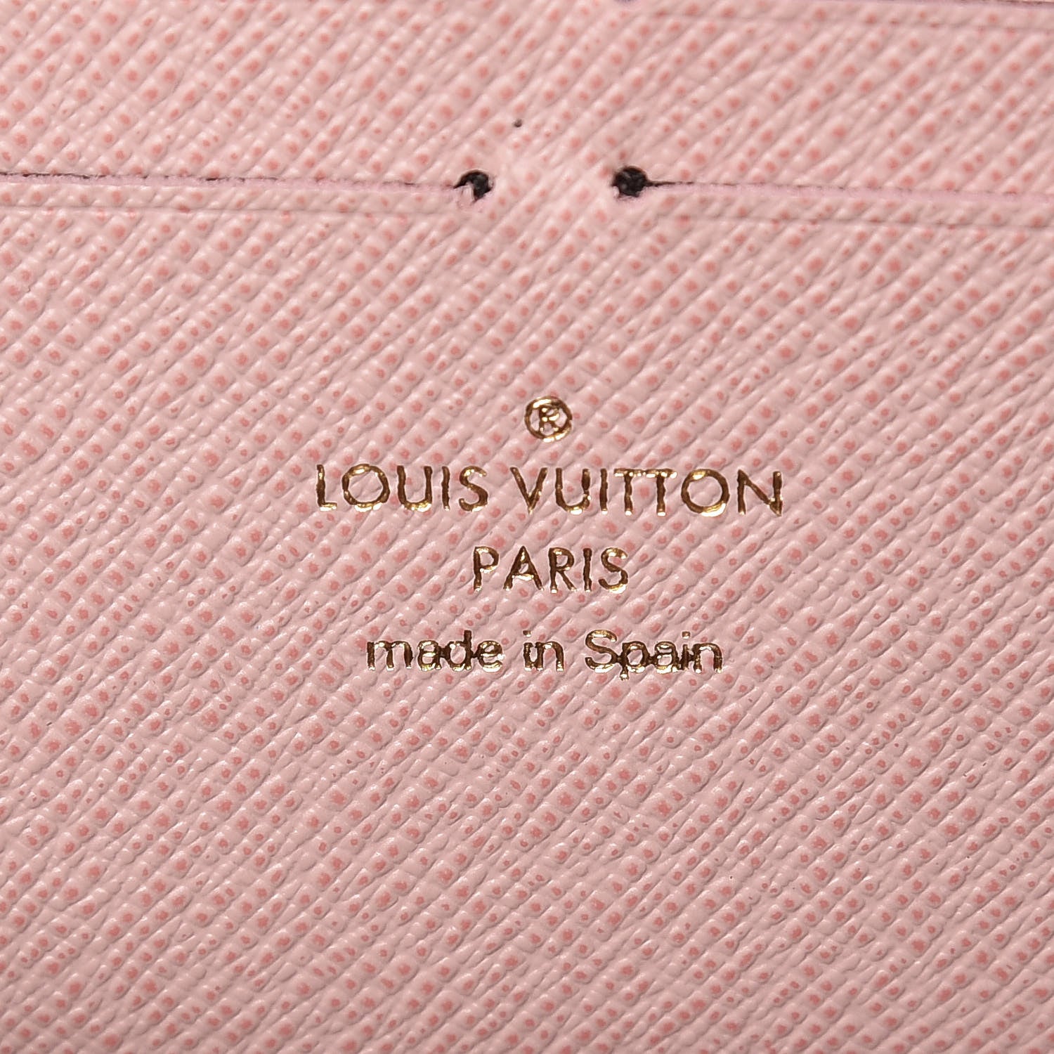 Louis Vuitton Damier Ebene Clemence Wallet Rose Ballerine 6 of 10