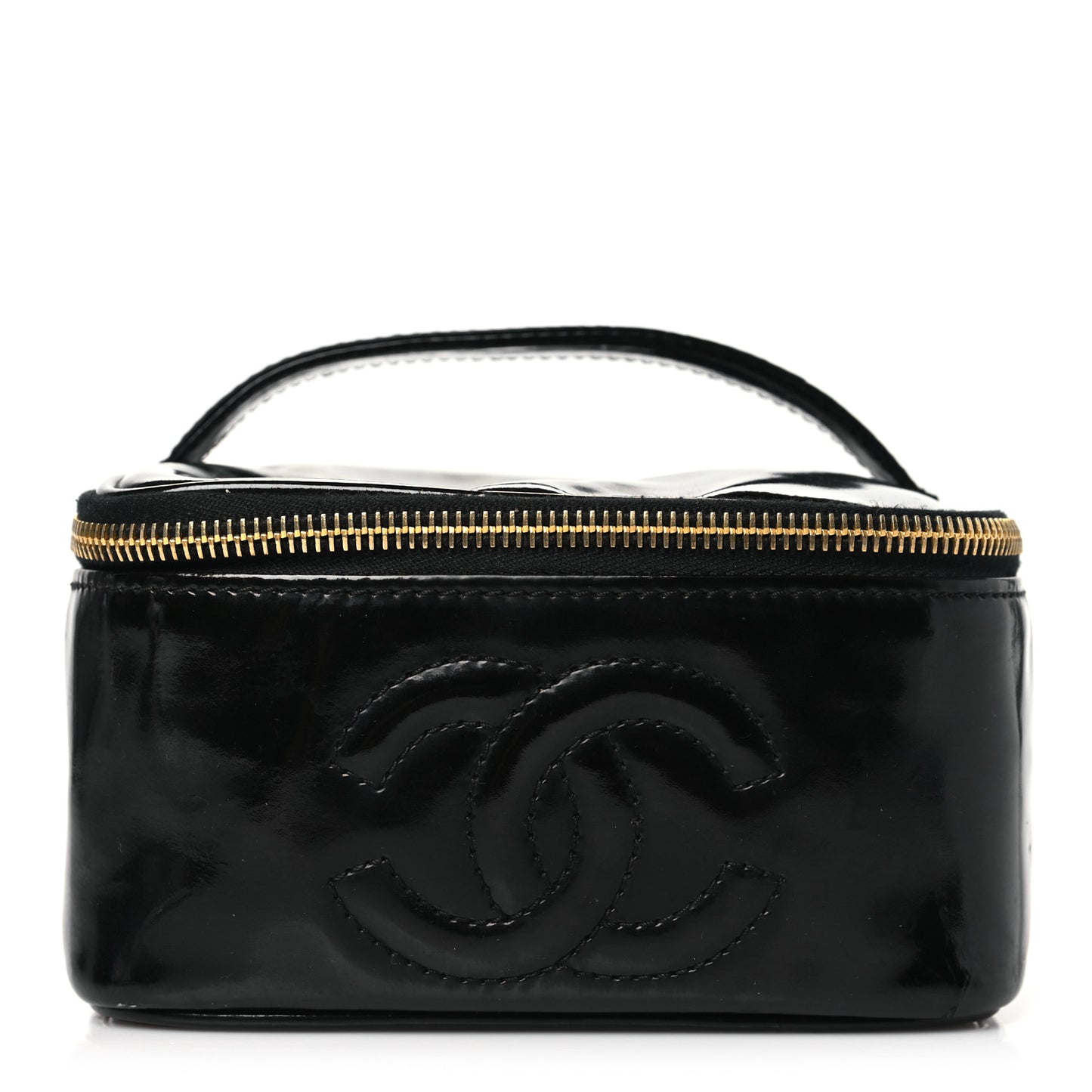Patent Vanity Cosmetic Case Black Black