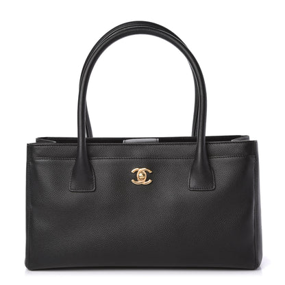 Chanel Calfskin Small Cerf Executive Shopper Tote Black 1 of 10