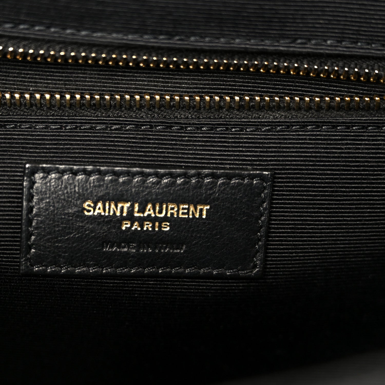 Saint Laurent Grain De Poudre Textured Mixed Matelasse Large Triquilt Monogram Satchel Black 6 of 11