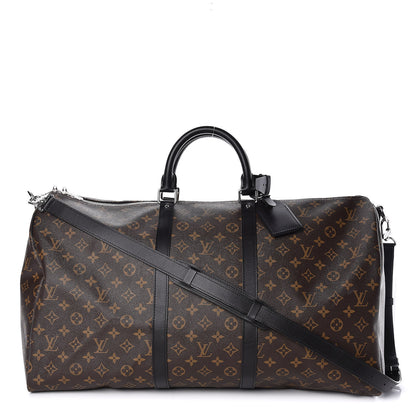 Louis Vuitton Monogram Macassar Keepall Bandouliere 55 1 of 9