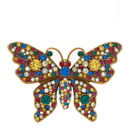 Gucci Crystal Butterfly Brooch Multicolor 1 of 4