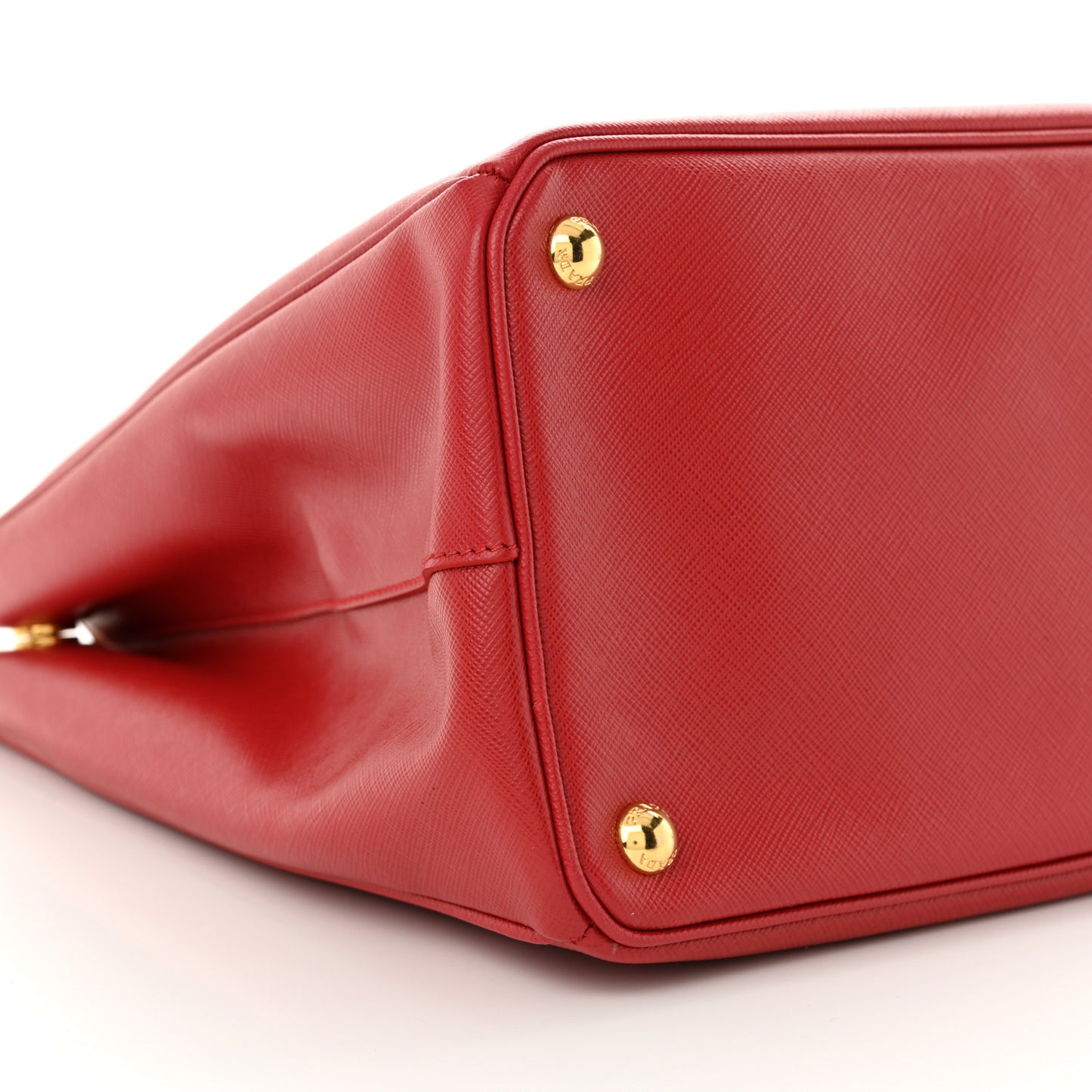Saffiano Lux Large Galleria Double Zip Tote Fuoco