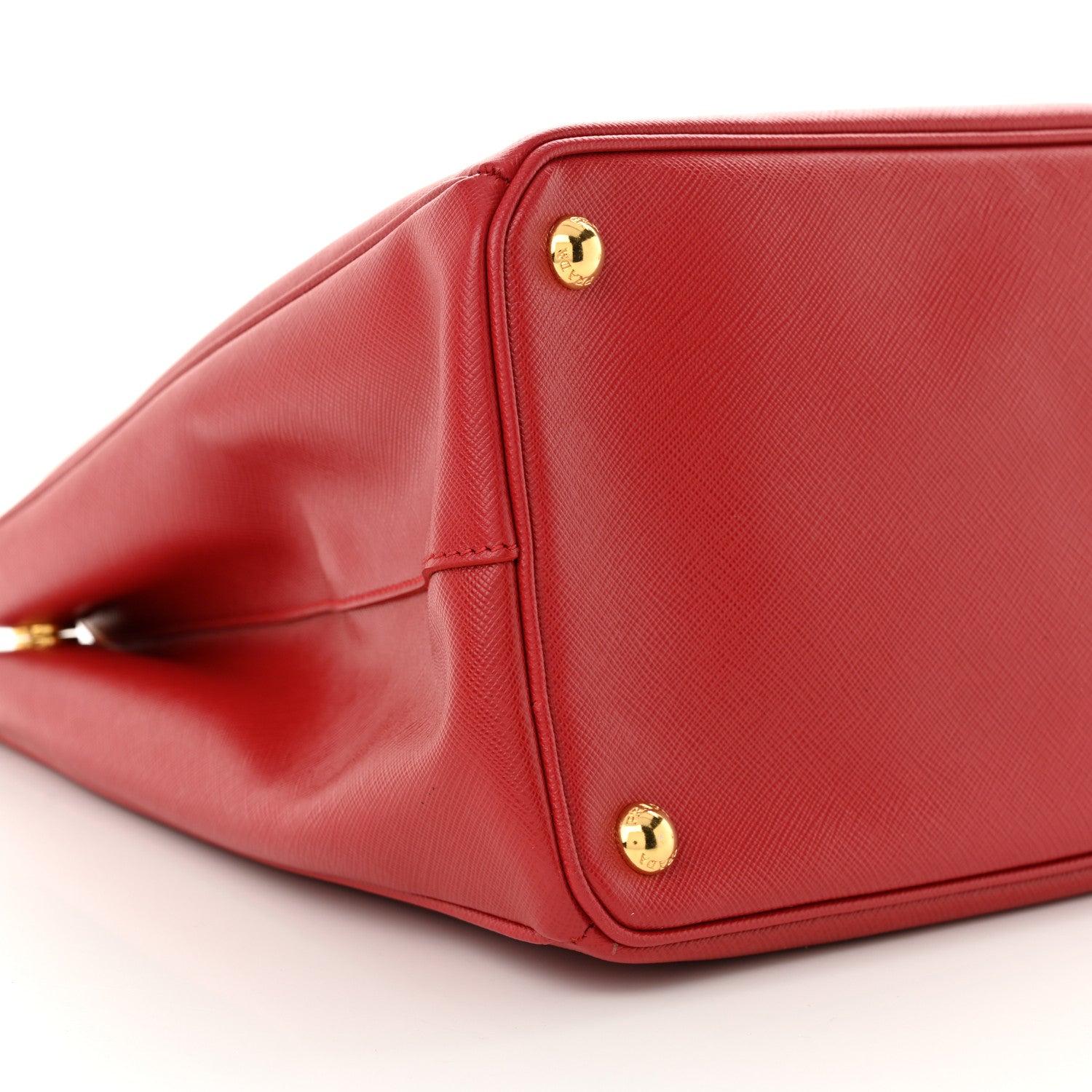 Prada Saffiano Lux Large Galleria Double Zip Tote Fuoco 9 of 13