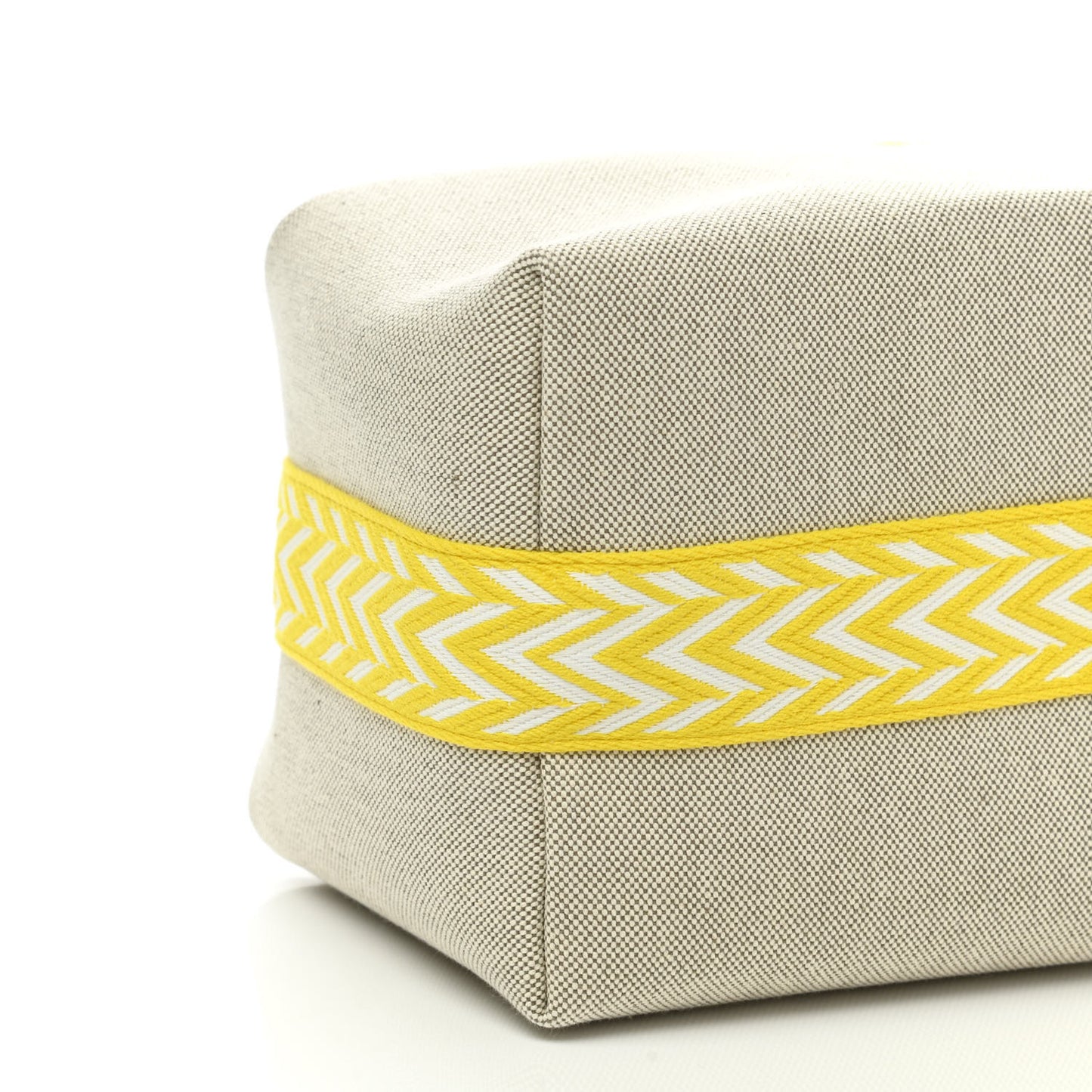 Canvas Large Bride-A-Brac Pouch Jaune Citron