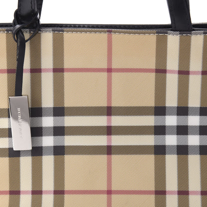 Burberry House Check Small Tote Black 9 of 9