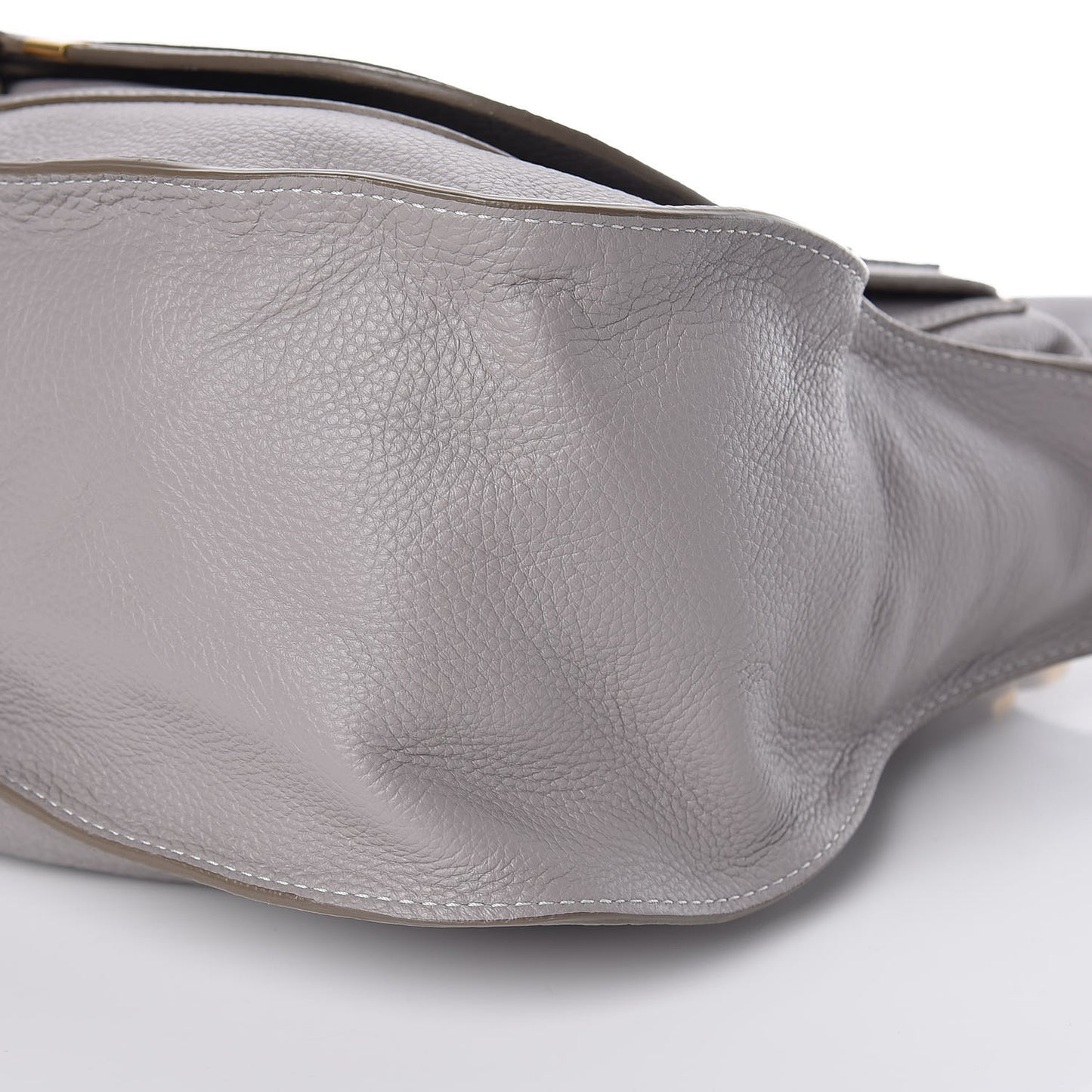 Calfskin Large Marcie Satchel Cashmere Grey