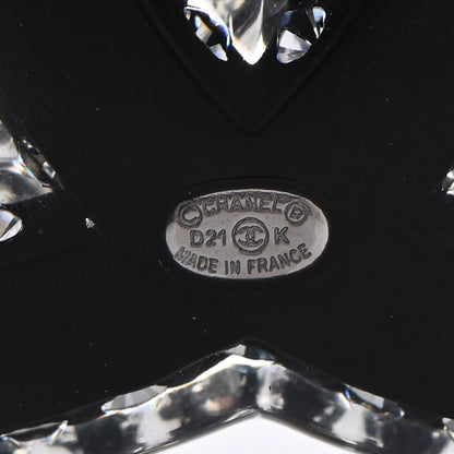 Chanel Resin Crystal CC Brooch Silver Black 5 of 6