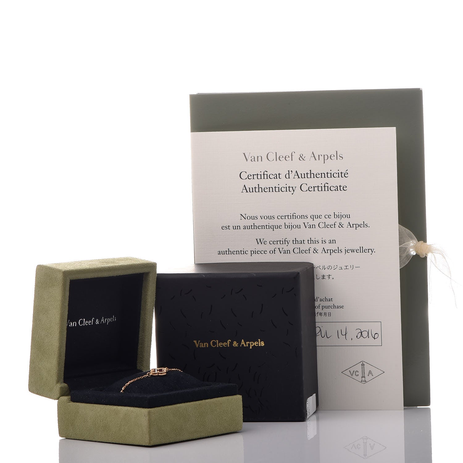 Van Cleef & Arpels 18K Rose Gold Carnelian Sweet Alhambra Bracelet 6 of 6