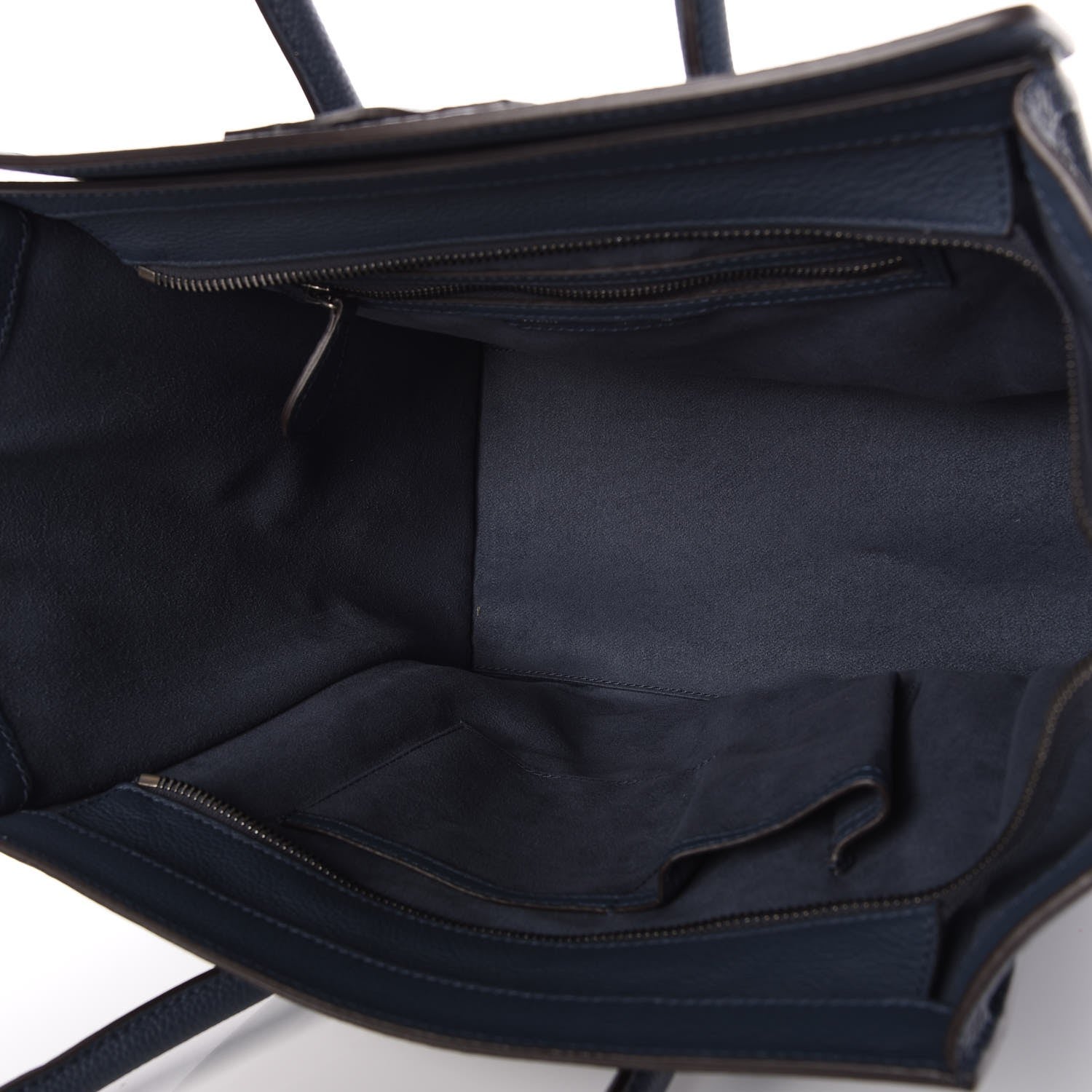 Celine Drummed Calfskin Mini Luggage Orage 5 of 7