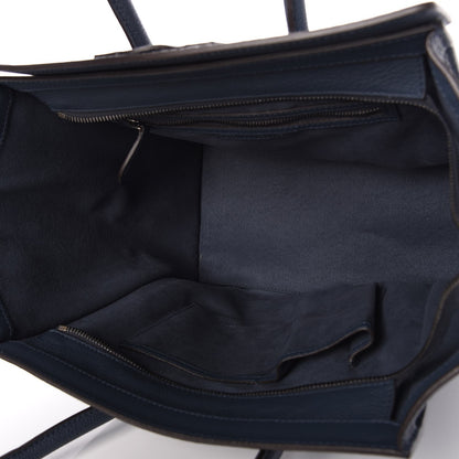 Celine Drummed Calfskin Mini Luggage Orage 5 of 7