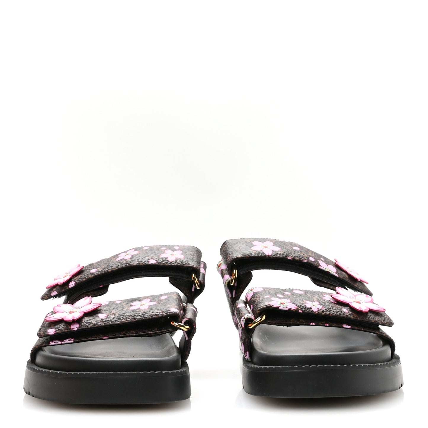 LV X TM Monogram LV Sunset Flat Comfort Mule 38 Sakura Brown