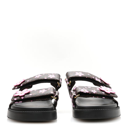 Louis Vuitton LV X TM Monogram LV Sunset Flat Comfort Mule 38 Sakura Brown 3 of 9