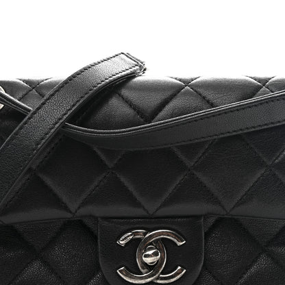 Chanel Shiny Sheepskin Quilted Small Burgundy Rocks Flap Black 8 of 11