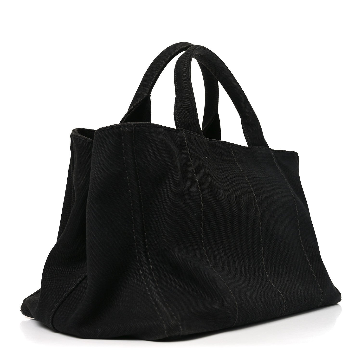 Prada Canapa Logo Tote Black 2 of 8
