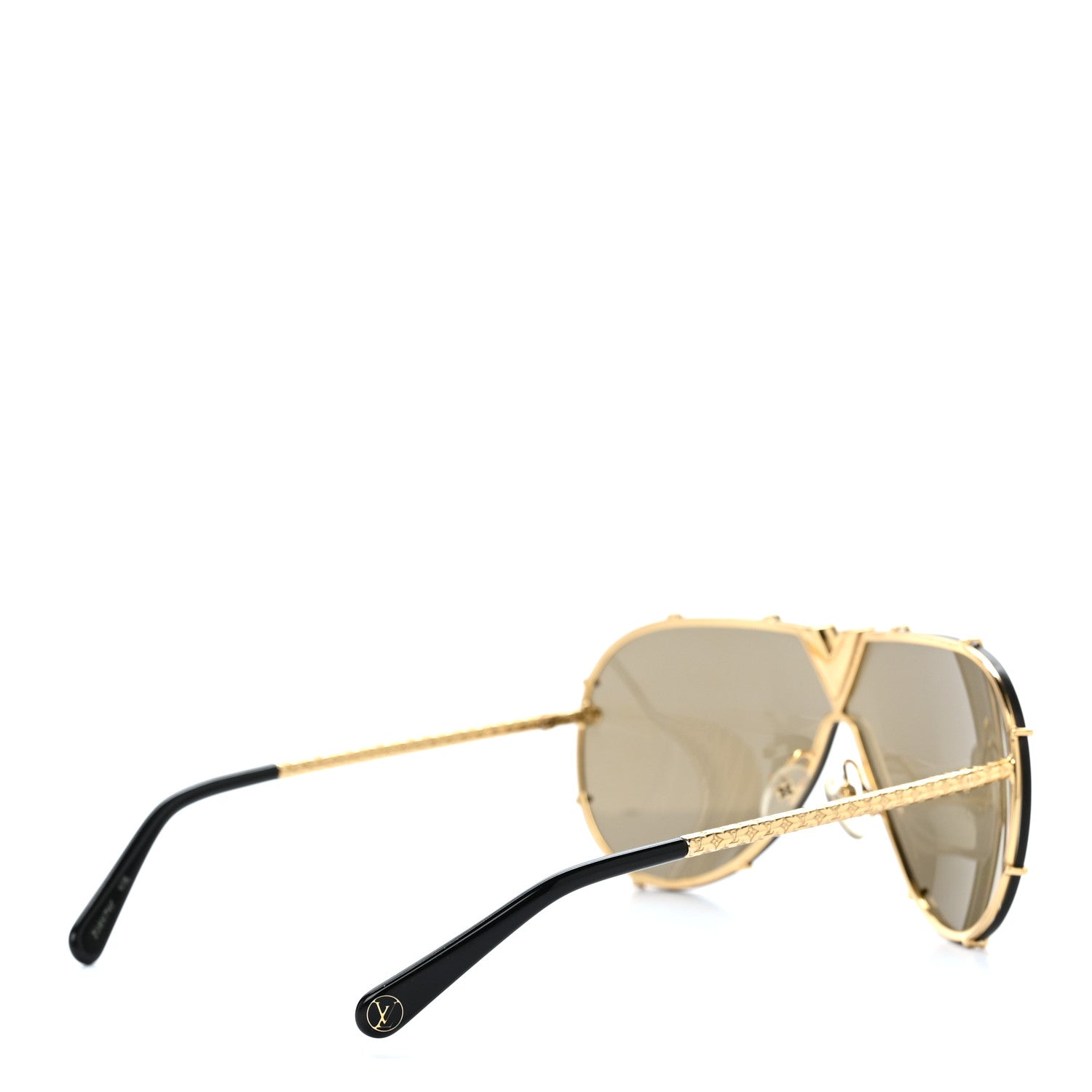 Louis Vuitton Metal LV Drive Sunglasses Z0897W Black Gold 4 of 8