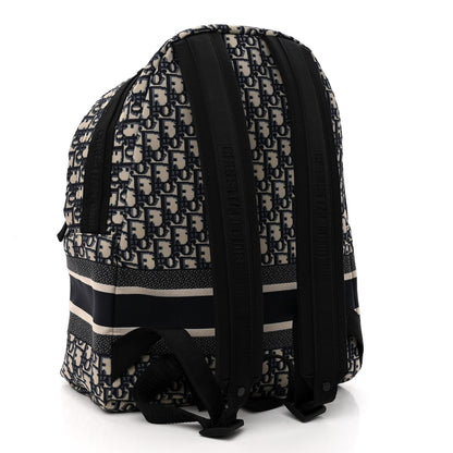 Christian Dior Oblique Diortravel Backpack Blue 3 of 10