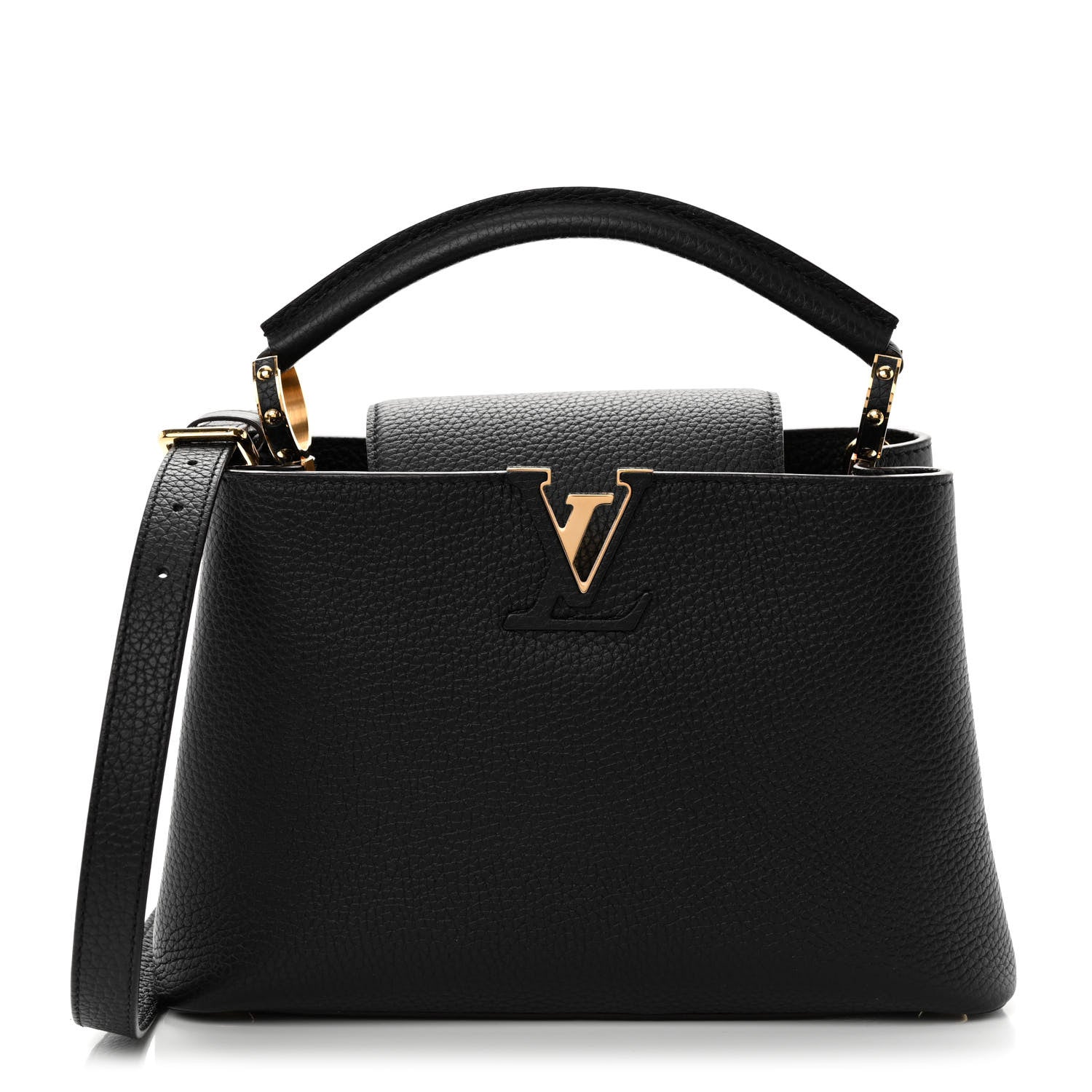 Louis Vuitton Taurillon Capucines BB Black 1 of 9
