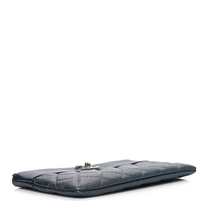 Chanel Caviar Quilted Mademoiselle Vintage Zip Pouch Grey 4 of 7