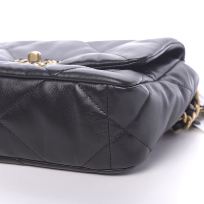 Chanel Lambskin Quilted Medium 19 Flap Black 9 of 11