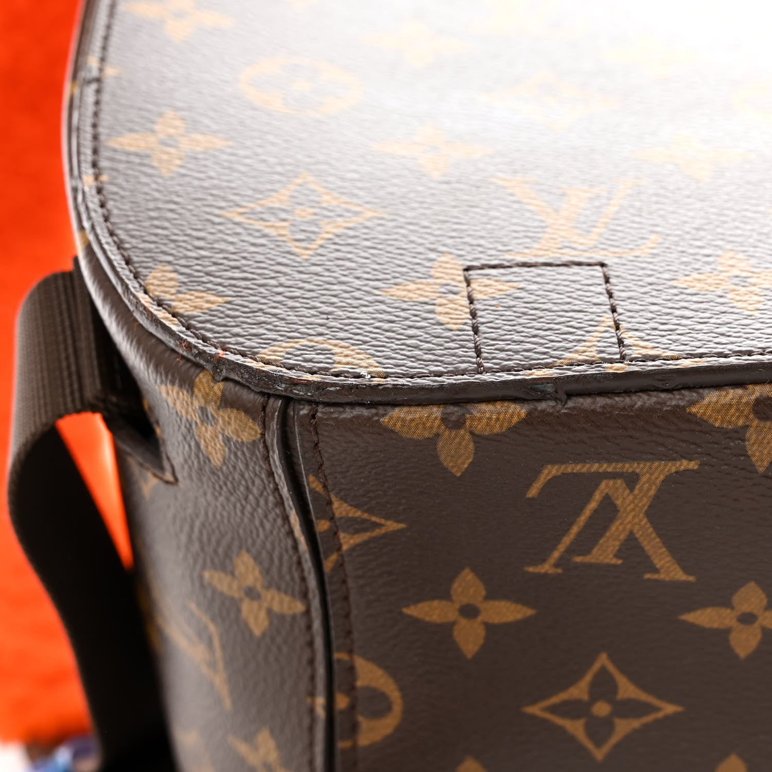 Louis Vuitton Shearling Monogram Marc Newson Fleece Pack Orange 14 of 15
