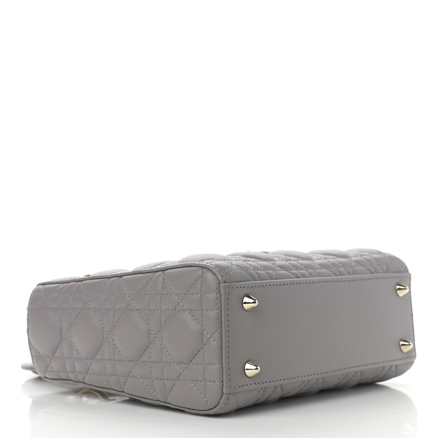Lambskin Cannage Small My ABCDior Lady Dior Grey