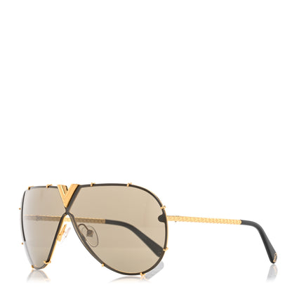 Louis Vuitton LV Drive Sunglasses Z0897E Gold 1 of 7