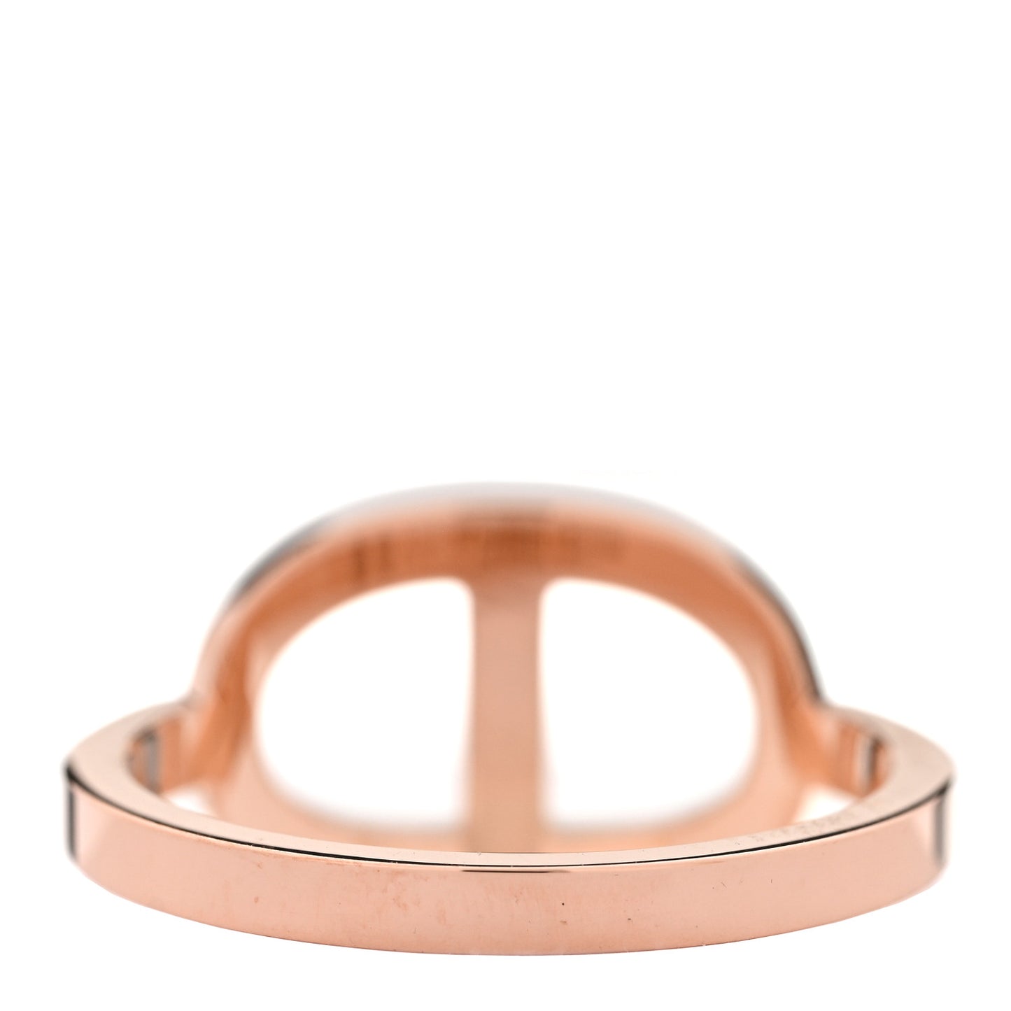 18K Rose Gold Diamond MM Chaine d'Ancre Contour Ring 54 7