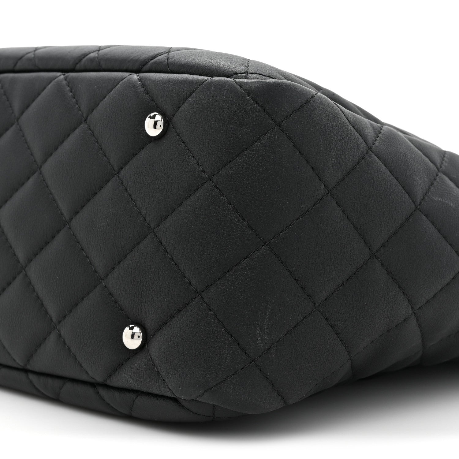 Chanel Calfskin Quilted Ultra Pocket Shopping Tote Black 8 of 16