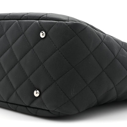 Chanel Calfskin Quilted Ultra Pocket Shopping Tote Black 8 of 16
