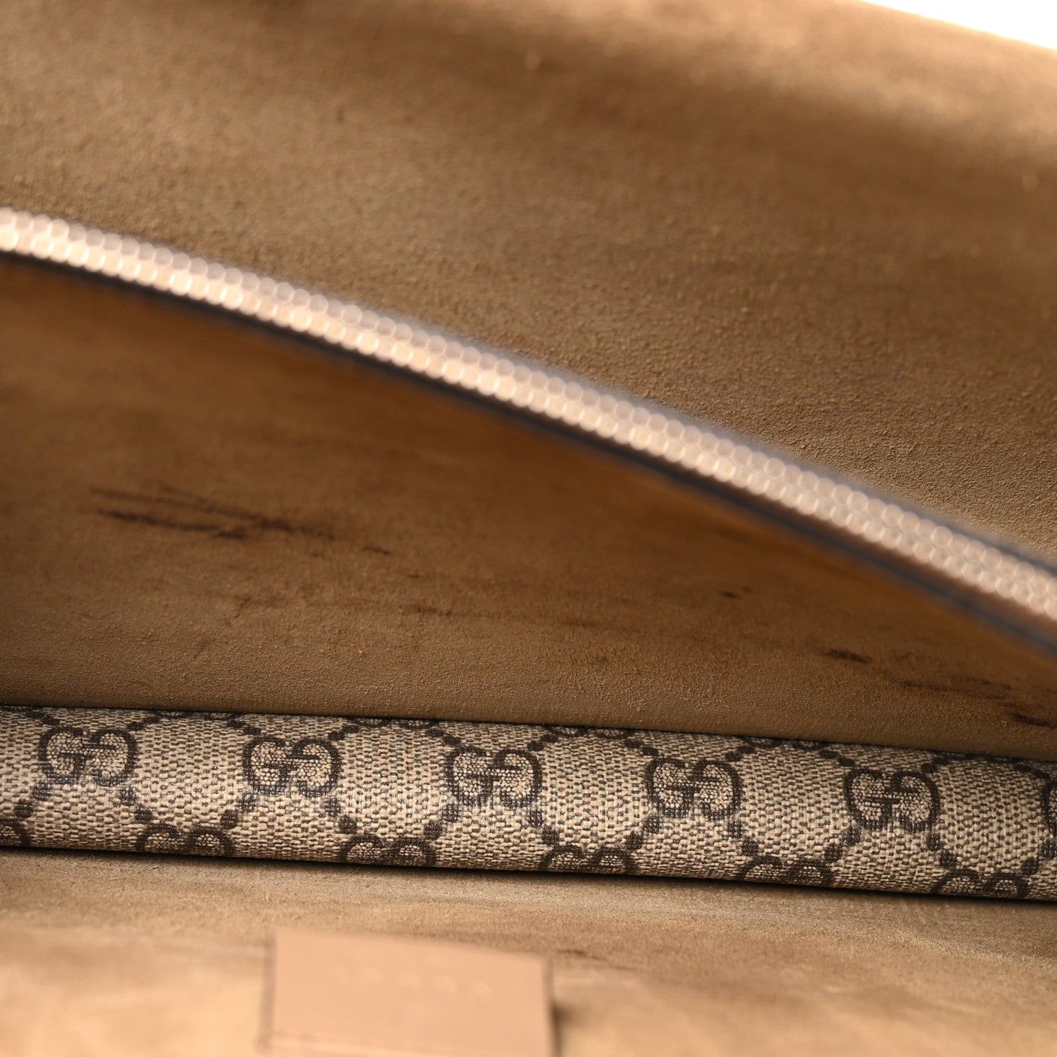 Gucci GG Supreme Monogram Small Dionysus Shoulder Bag Taupe 5 of 10